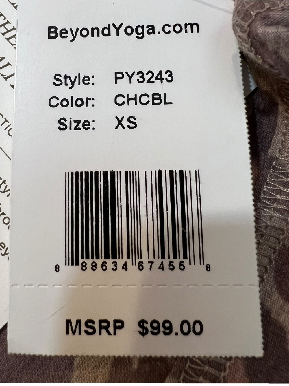 Beyond Yoga Spacedye Caught In The Midi Leggings Chai Cocoa Brown Leopard NWT - Picture 6 of 11
